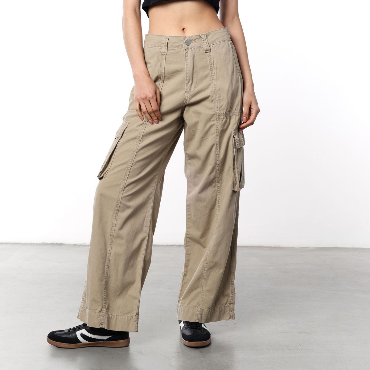 DENIMLAB - Pantalón Recto Mujer Tiro alto Denimlab