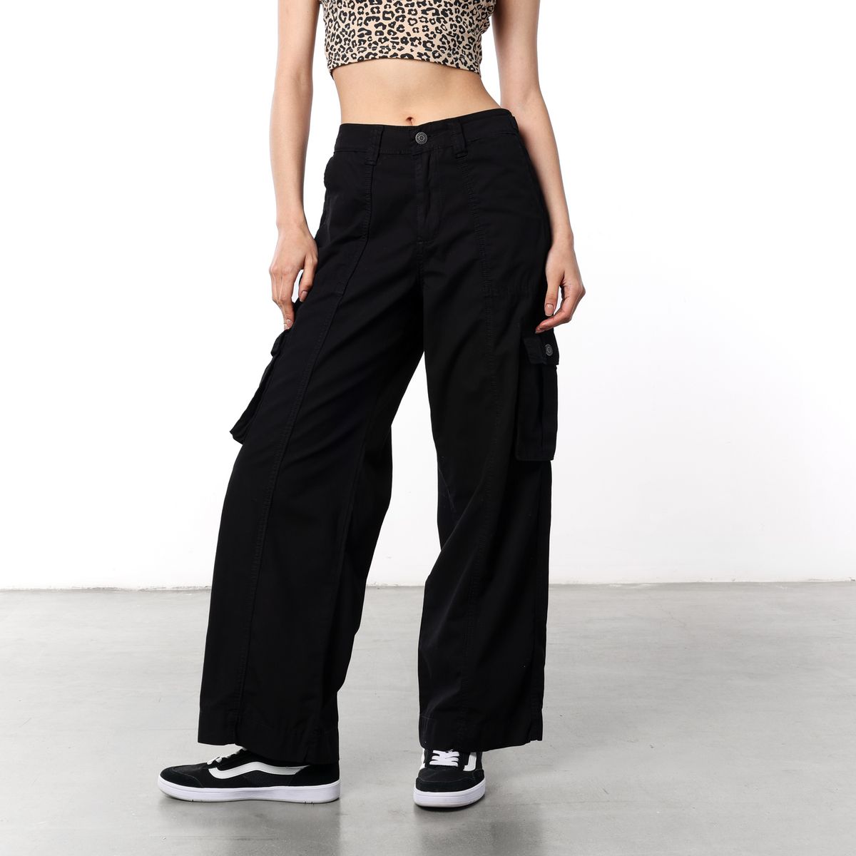 DENIMLAB - Pantalón Recto Mujer Tiro alto Denimlab