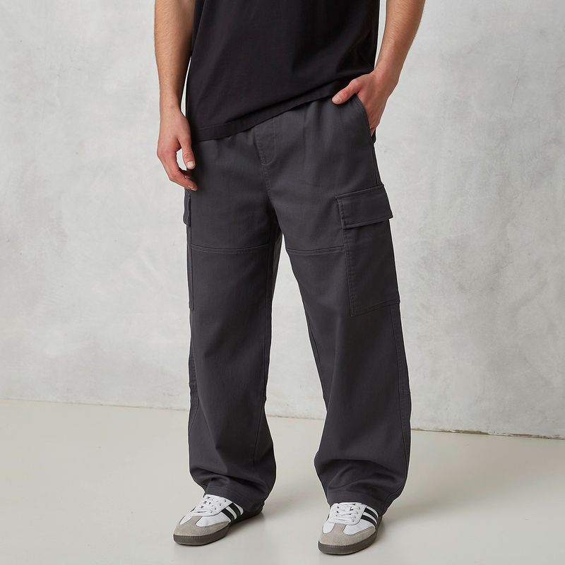 BEARCLIFF - Pantalón cargo Hombre Baggy de Algodón Bearcliff