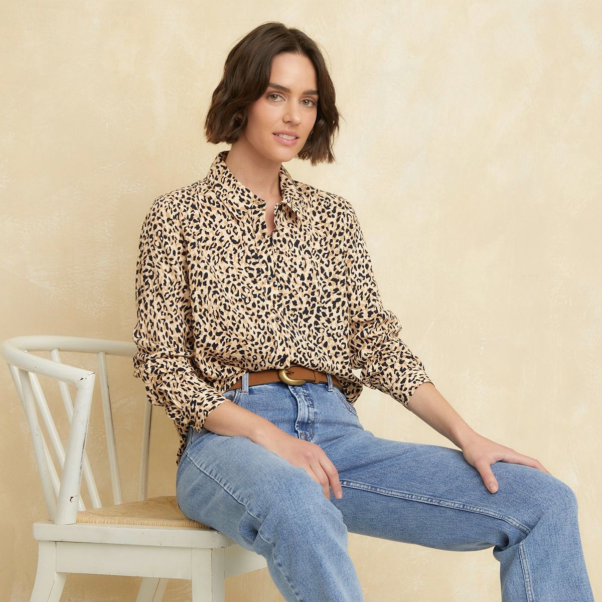 UNIVERSITY CLUB - Camisa Mujer Con Estampado Manga larga University Club