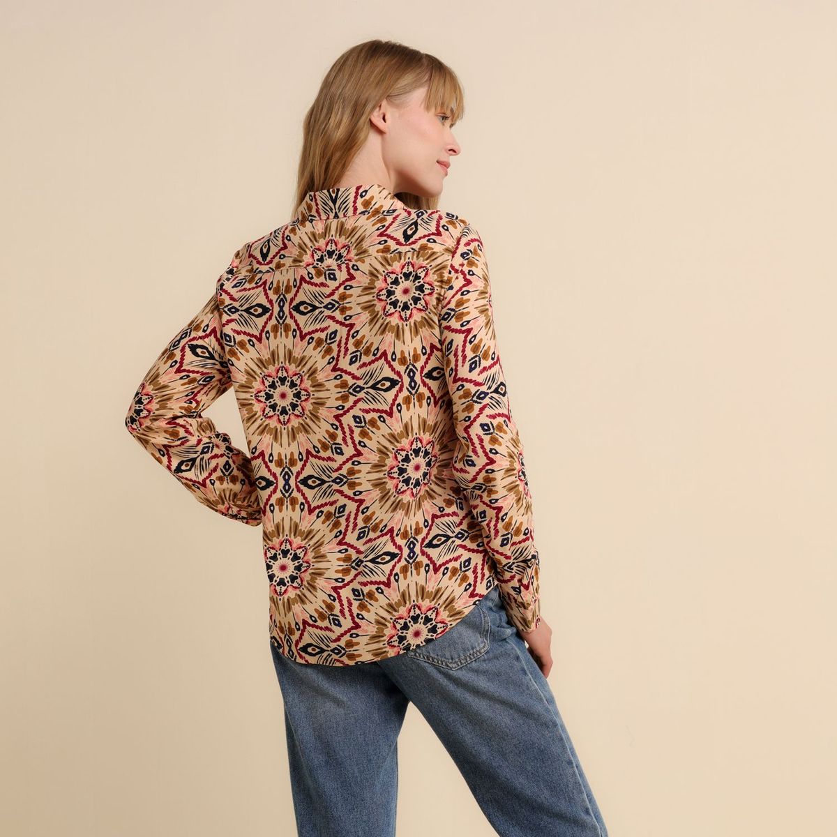 UNIVERSITY CLUB - Camisa Mujer Con Estampado Manga larga University Club