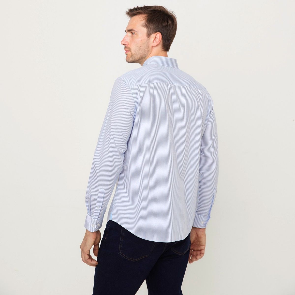 UNIVERSITY CLUB - Camisa Hombre de Cuadros Manga larga de Algodón UNIVERSITY CLUB 