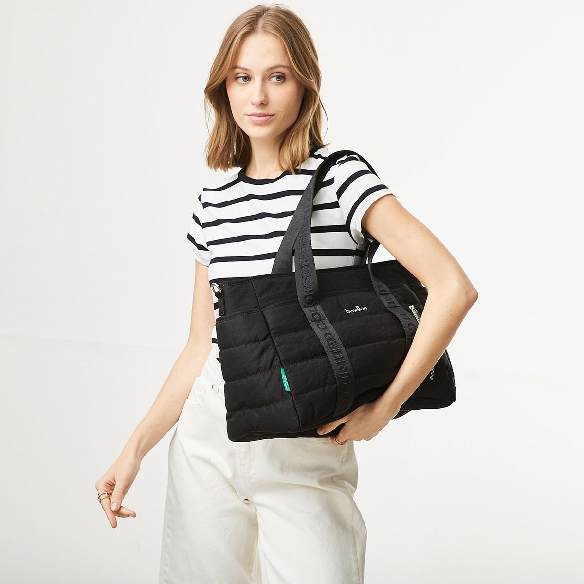 BENETTON - Cartera BENETTON para Mujer BOLSO TOTE TTC3BOBE30 BLACK ST