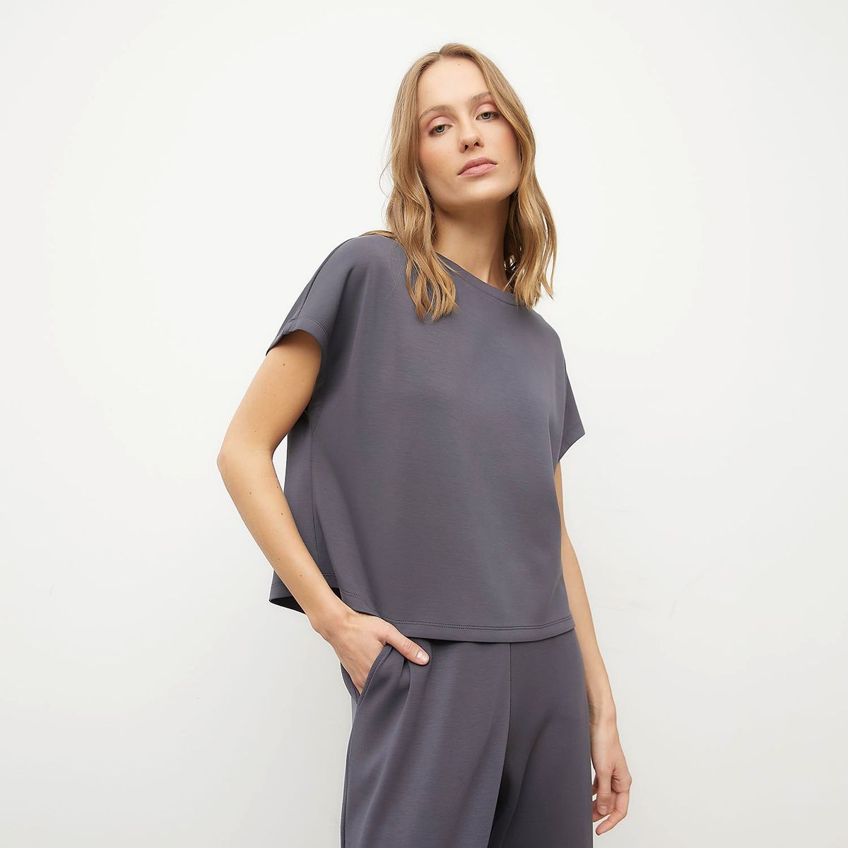 BENETTON - Pijama completa con pantalón Mujer Largo Manga corta Benetton