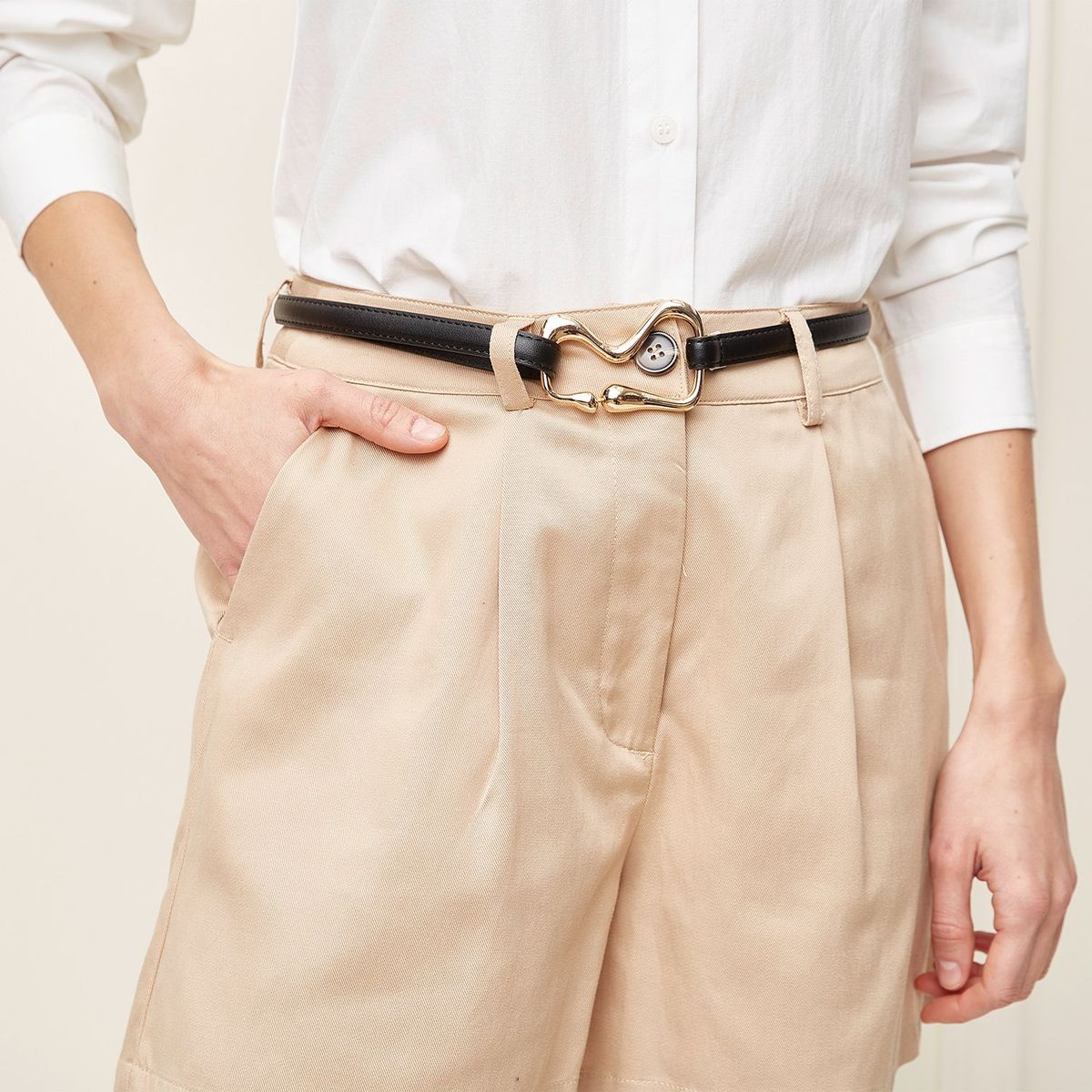 BASEMENT - Cinturón Sintet CIB107AV26 BROWN S/M