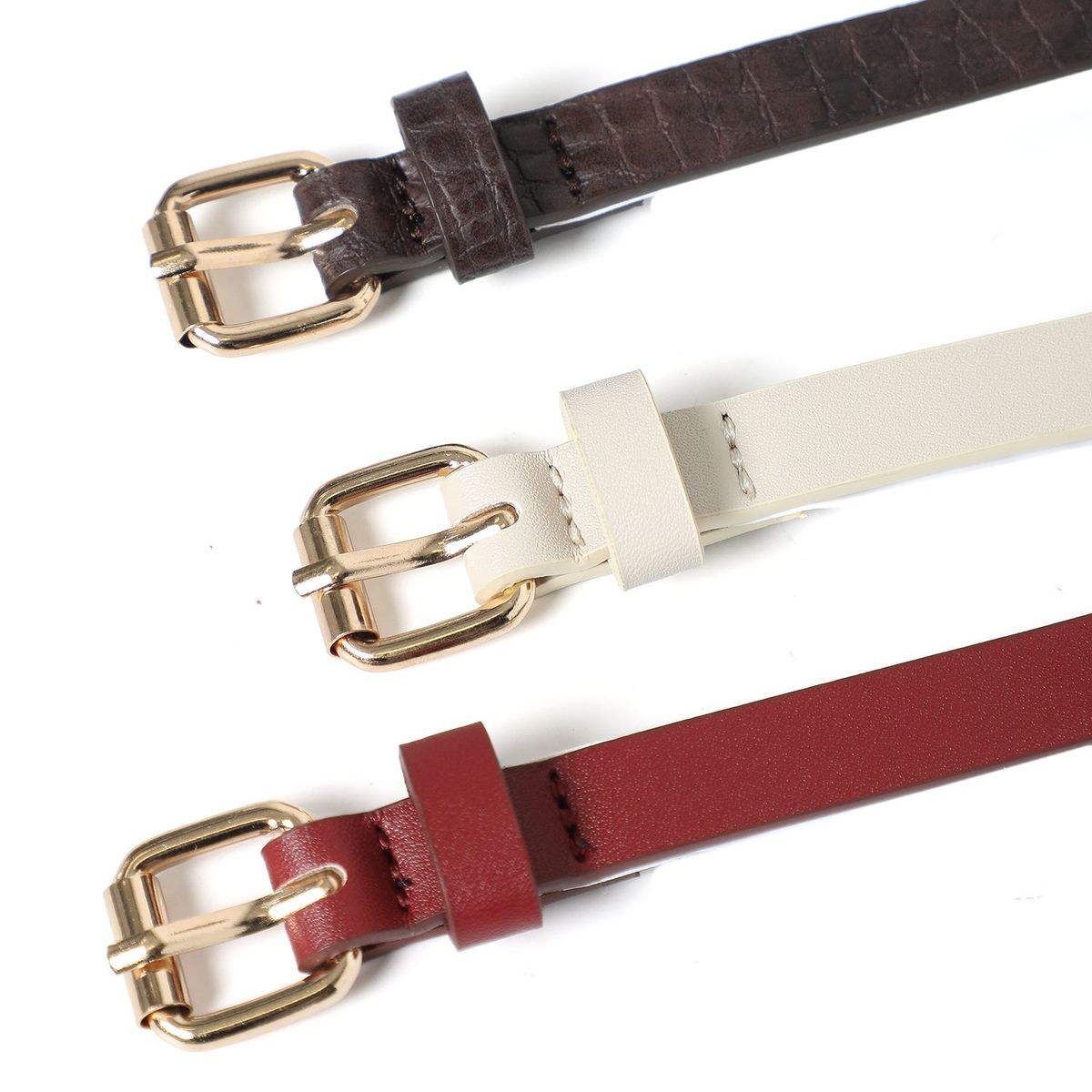 SYBILLA - Cinturón Sintet PKC1CIS10 SILVER-CROCO-CARAMEL S/M