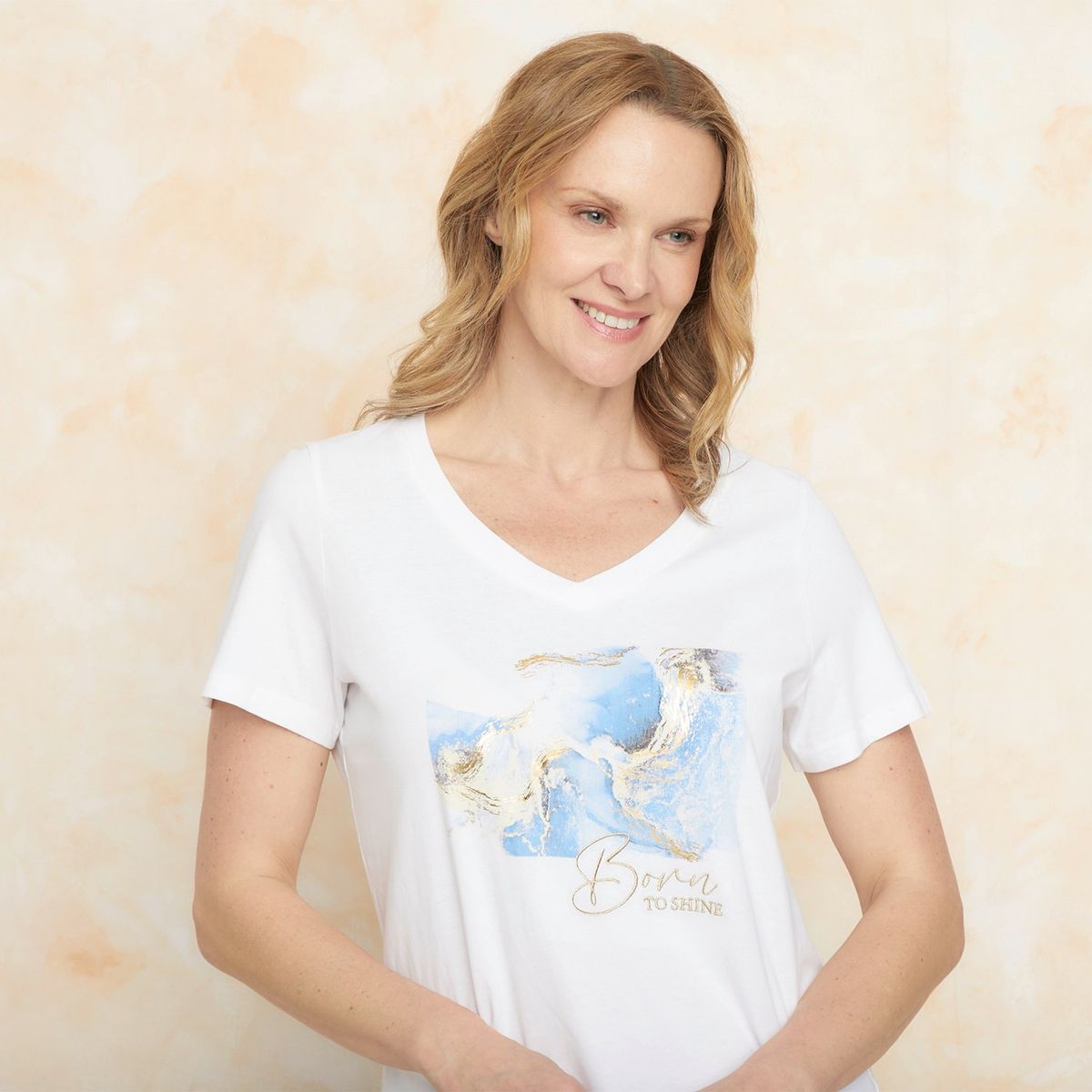 SOUTHLAND - Camiseta Mujer con Estampado Manga corta de Algodón Southland