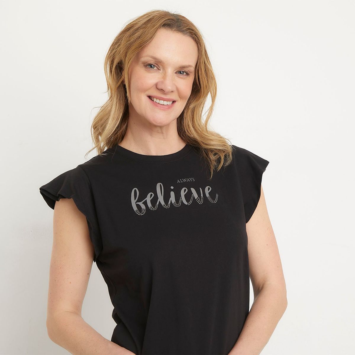 NEWPORT - Camiseta Mujer con Estampado Manga corta de Algodón Newport