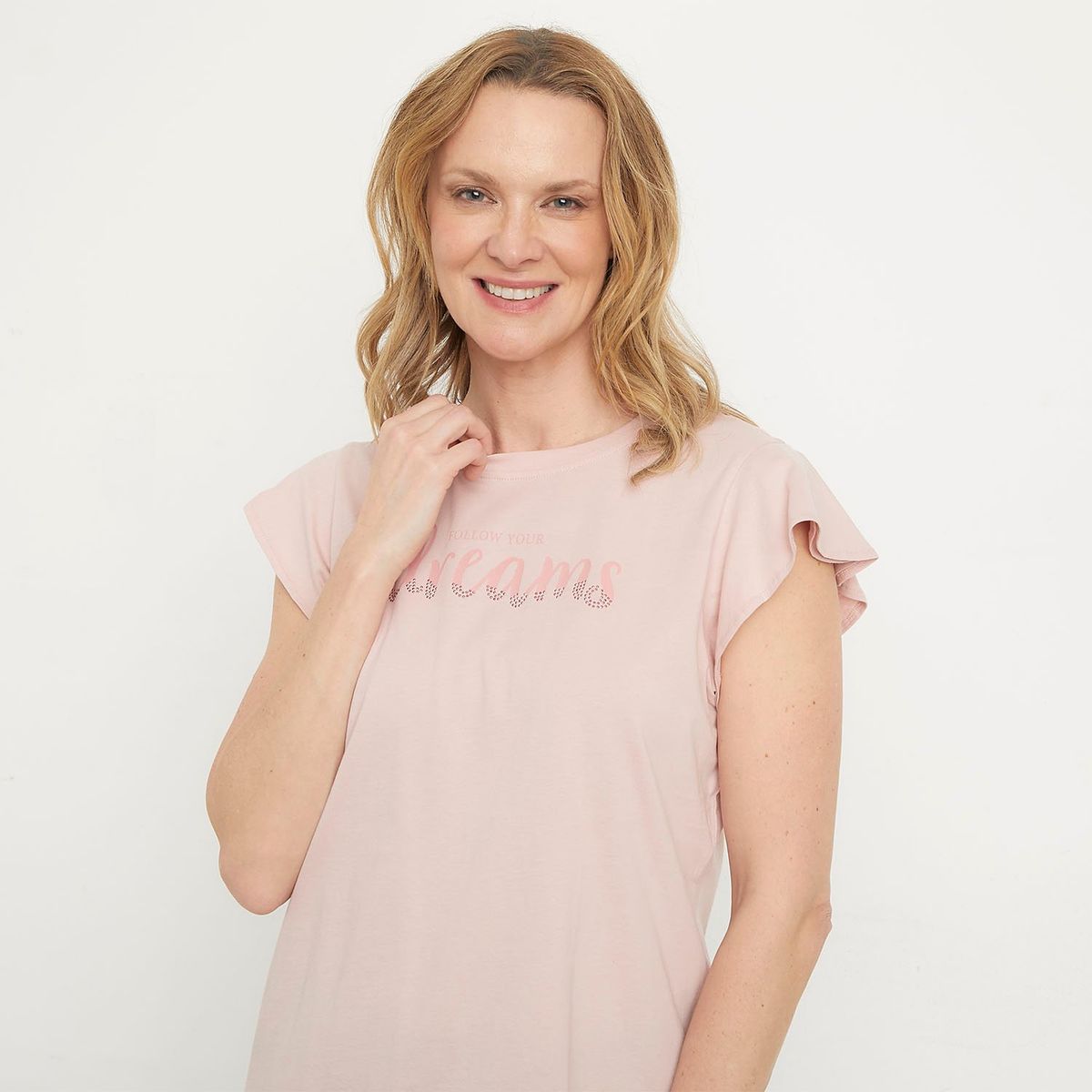 NEWPORT - Camiseta Mujer con Estampado Manga corta de Algodón Newport