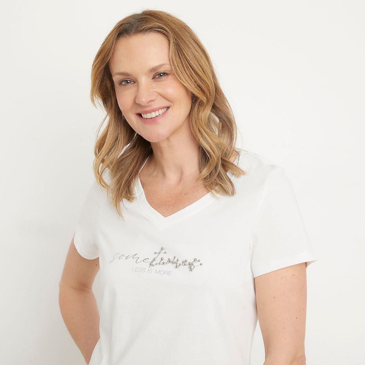 NEWPORT - Camiseta Mujer con Estampado Manga corta de Algodón Newport