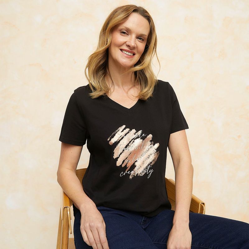 SOUTHLAND - Camiseta Mujer Con Estampado Manga corta De Algodón Southland