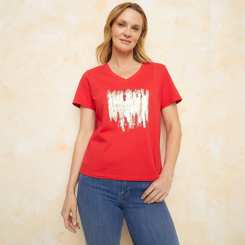 SOUTHLAND - Camiseta Mujer Con Estampado Manga corta De Algodón Southland