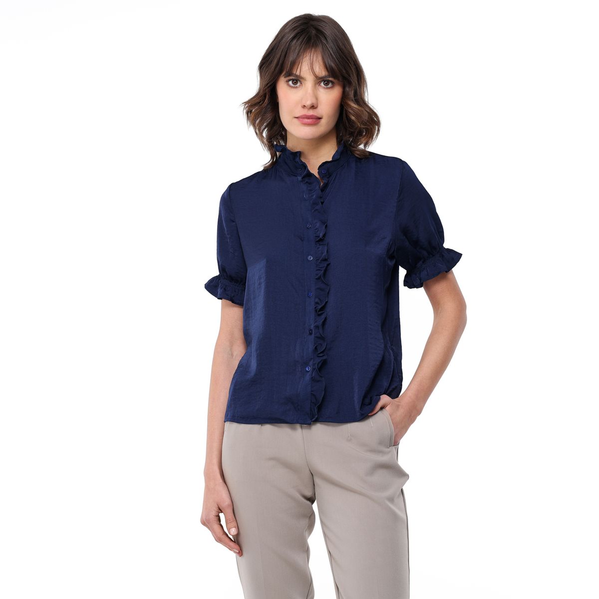 BASEMENT - Blusa Mujer Manga corta Basement