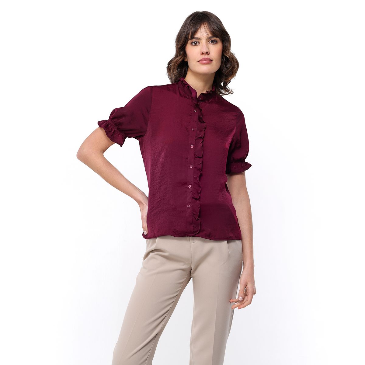 BASEMENT - Blusa Mujer Manga corta Basement