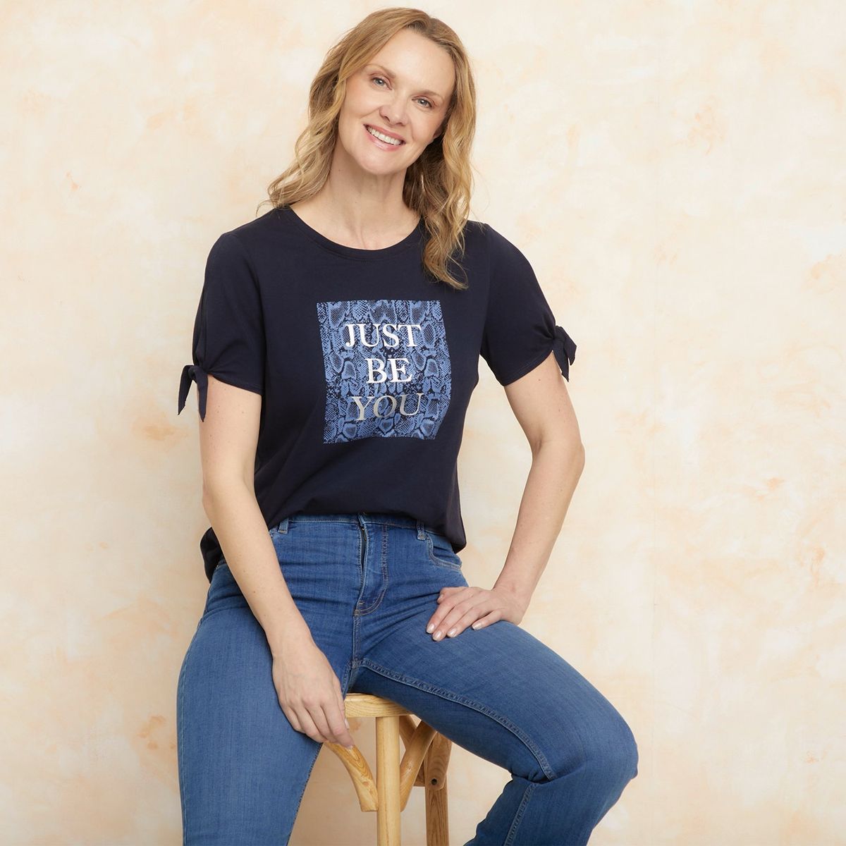 SOUTHLAND - Camiseta Mujer con Estampado Manga corta de Algodón Southland