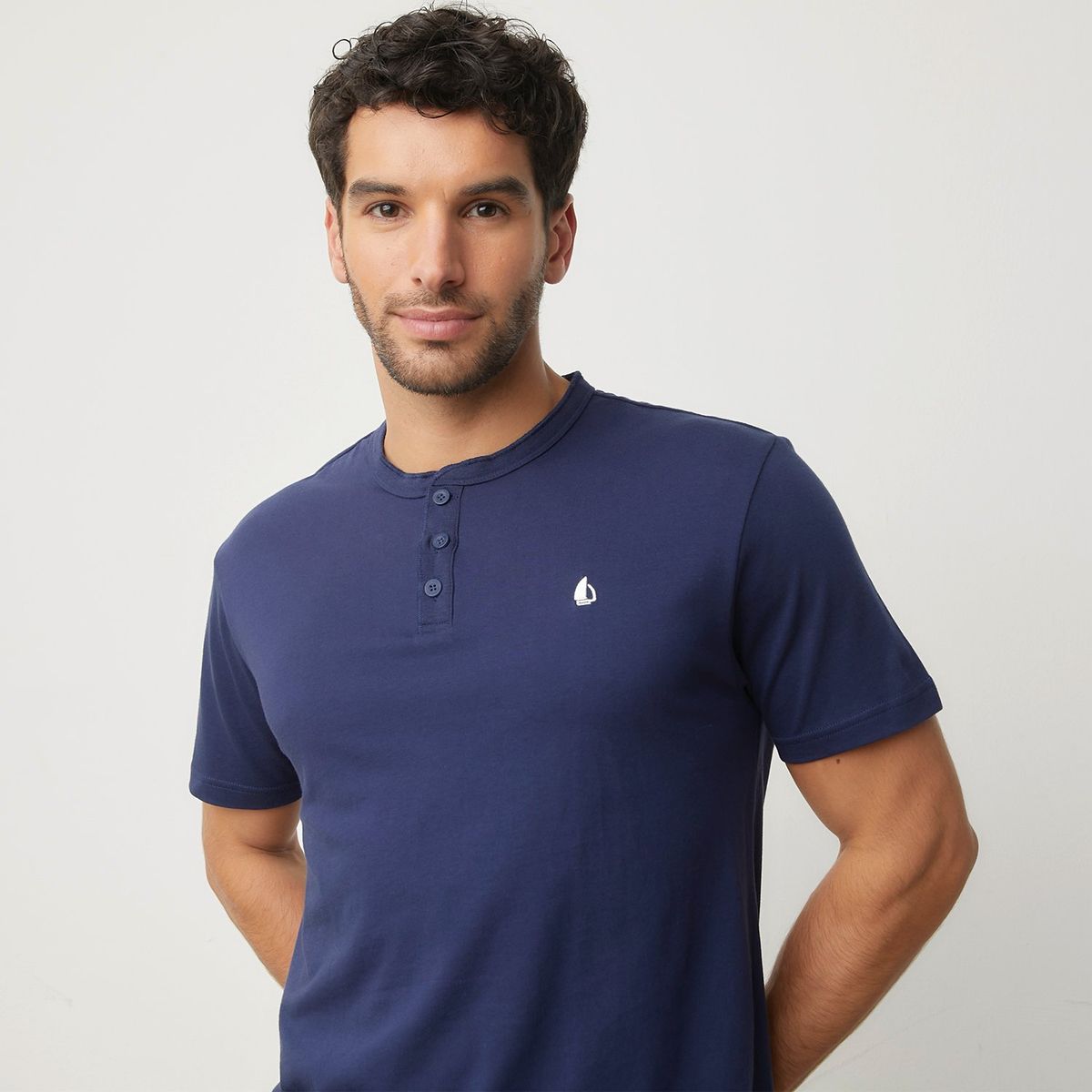 NEWPORT - Pijama Hombre Corto Manga corta con Puntos de Algodón NEWPORT