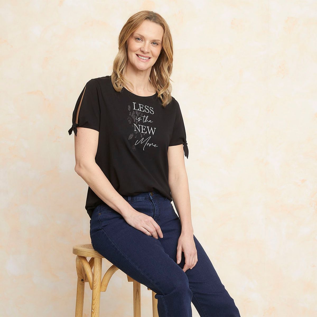 SOUTHLAND - Camiseta Mujer con Estampado Manga corta de Algodón Southland