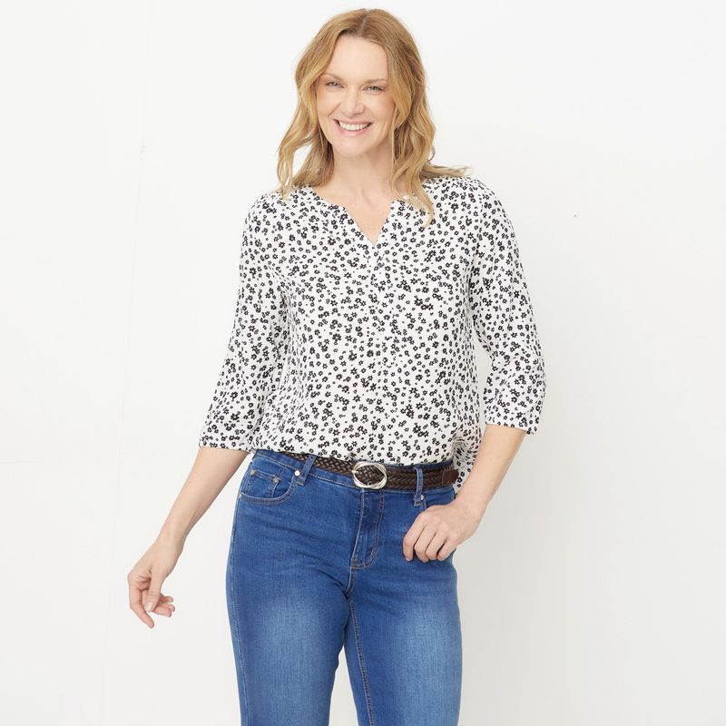 NEWPORT - Blusa Mujer Manga 3/4 Newport