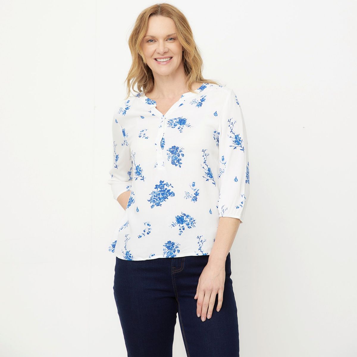 NEWPORT - Blusa Mujer Manga 3/4 Newport