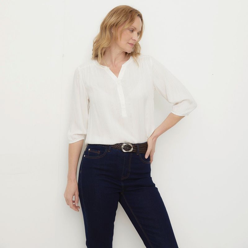 NEWPORT - Blusa Mujer Manga 3/4 Newport