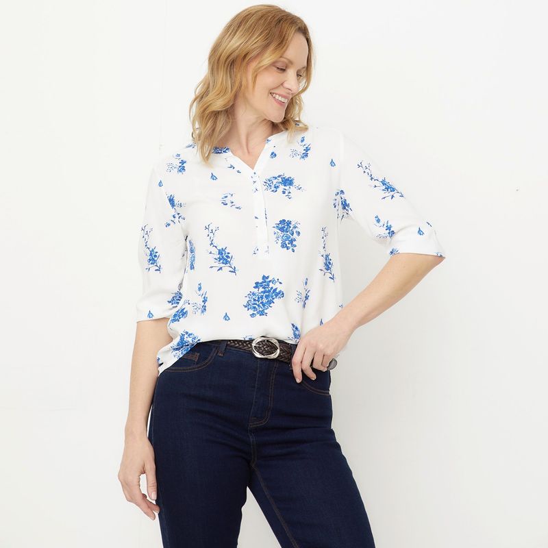 NEWPORT - Blusa Mujer Manga 3/4 Newport