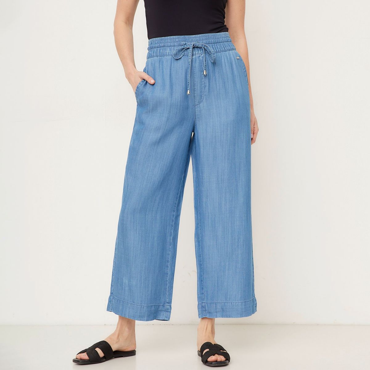 NEWPORT - Pantalón Culotte Mujer Tiro alto Newport