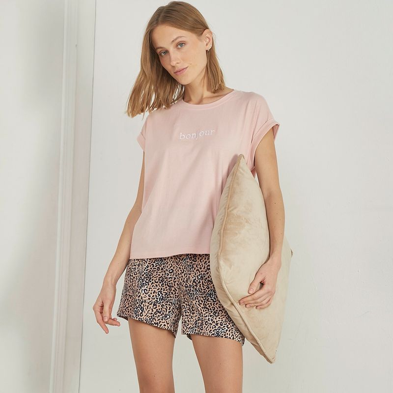 BLU - Camiseta de pijama Mujer Corto Manga corta Blu