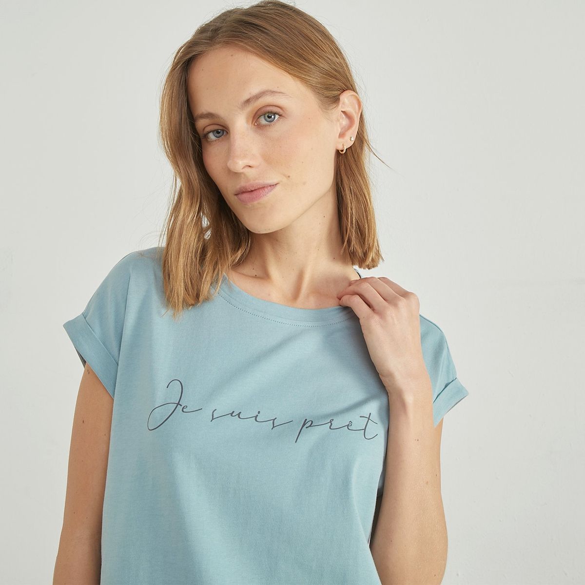 BLU - Camiseta de pijama Mujer Corto Manga corta Blu