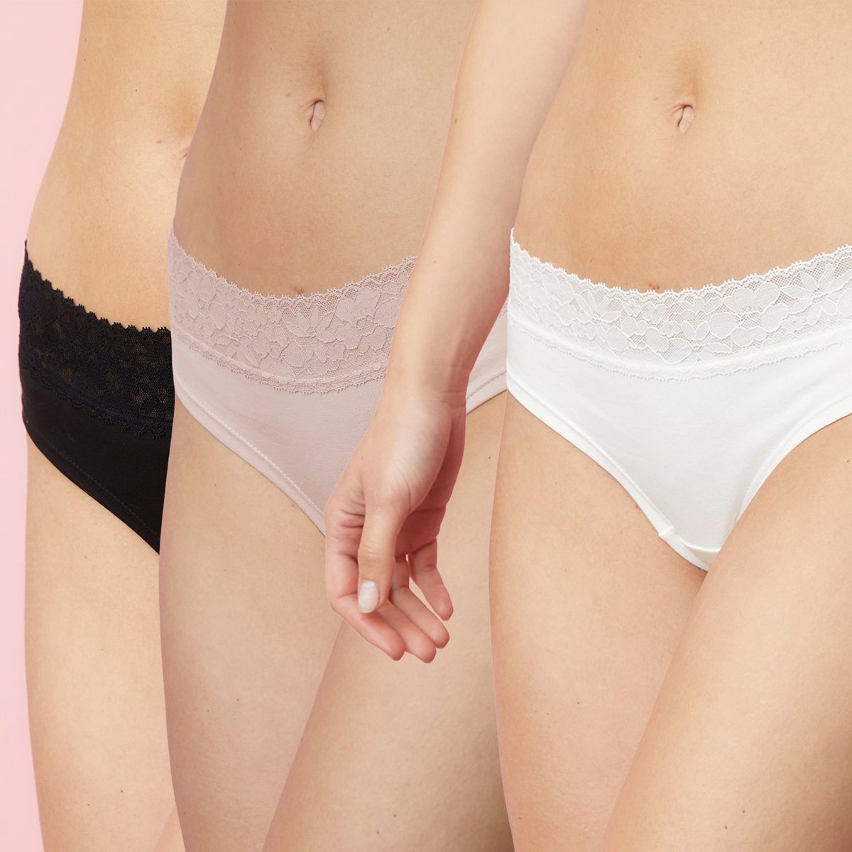 BLU - Calzón bikini Pack de 3 de Algodón Mujer Blu 