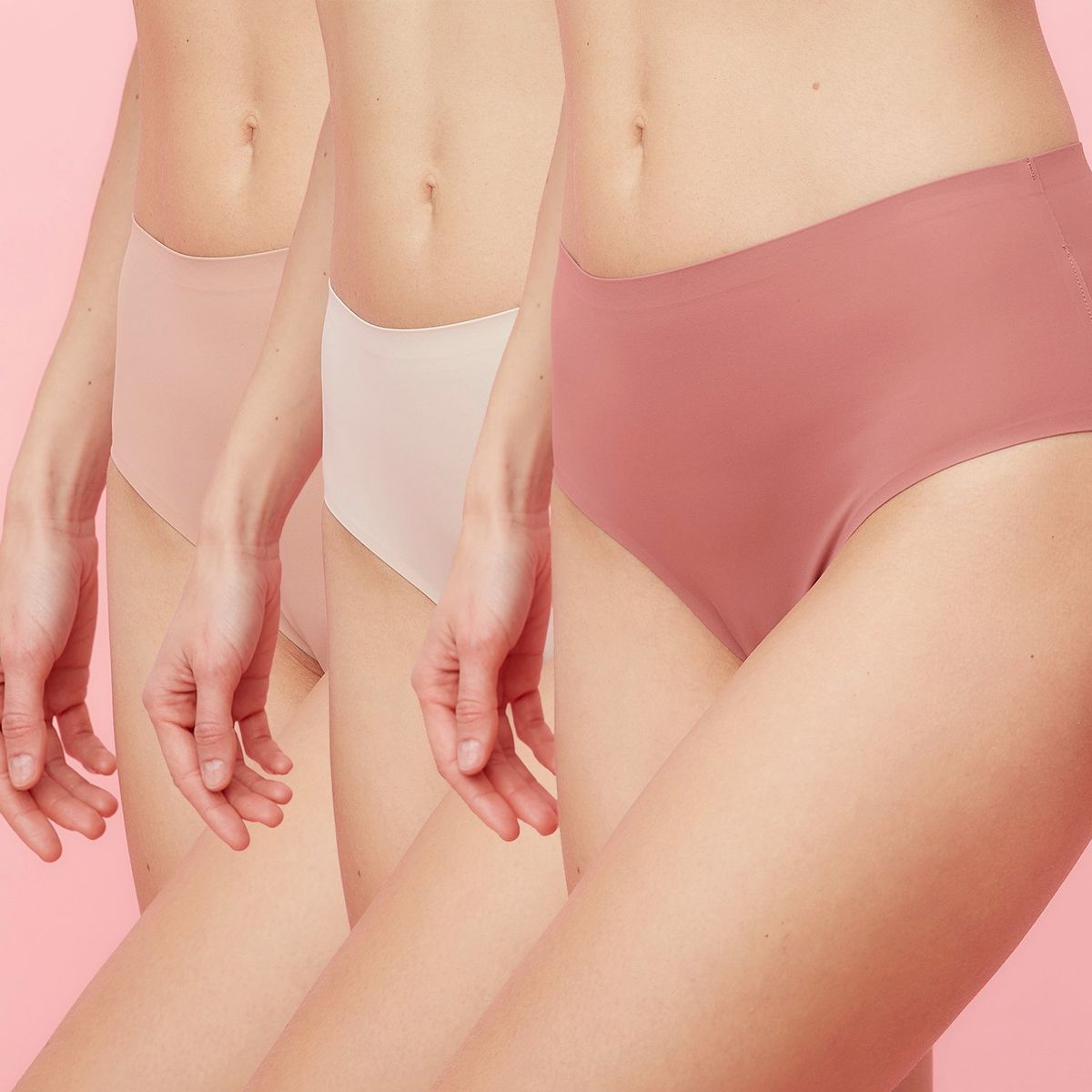 BLU - Calzón tiro alto Pack de 3 Invisible Mujer Blu 