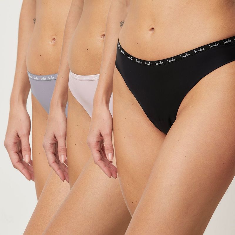 BENETTON - Pantis Pack de 3 para Mujer Benetton