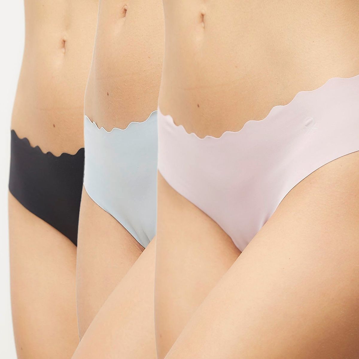BENETTON - Tangas Brasileras Pack de 3 Invisible para Mujer Benetton