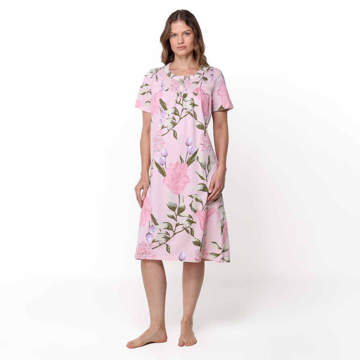 SOUTHLAND - Camison Mujer Medio Manga corta de Algodón Southland