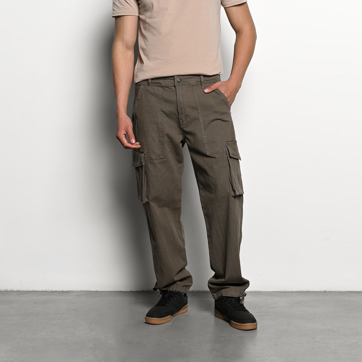 DENIMLAB - Pantalón cargo Hombre de Algodón Denimlab