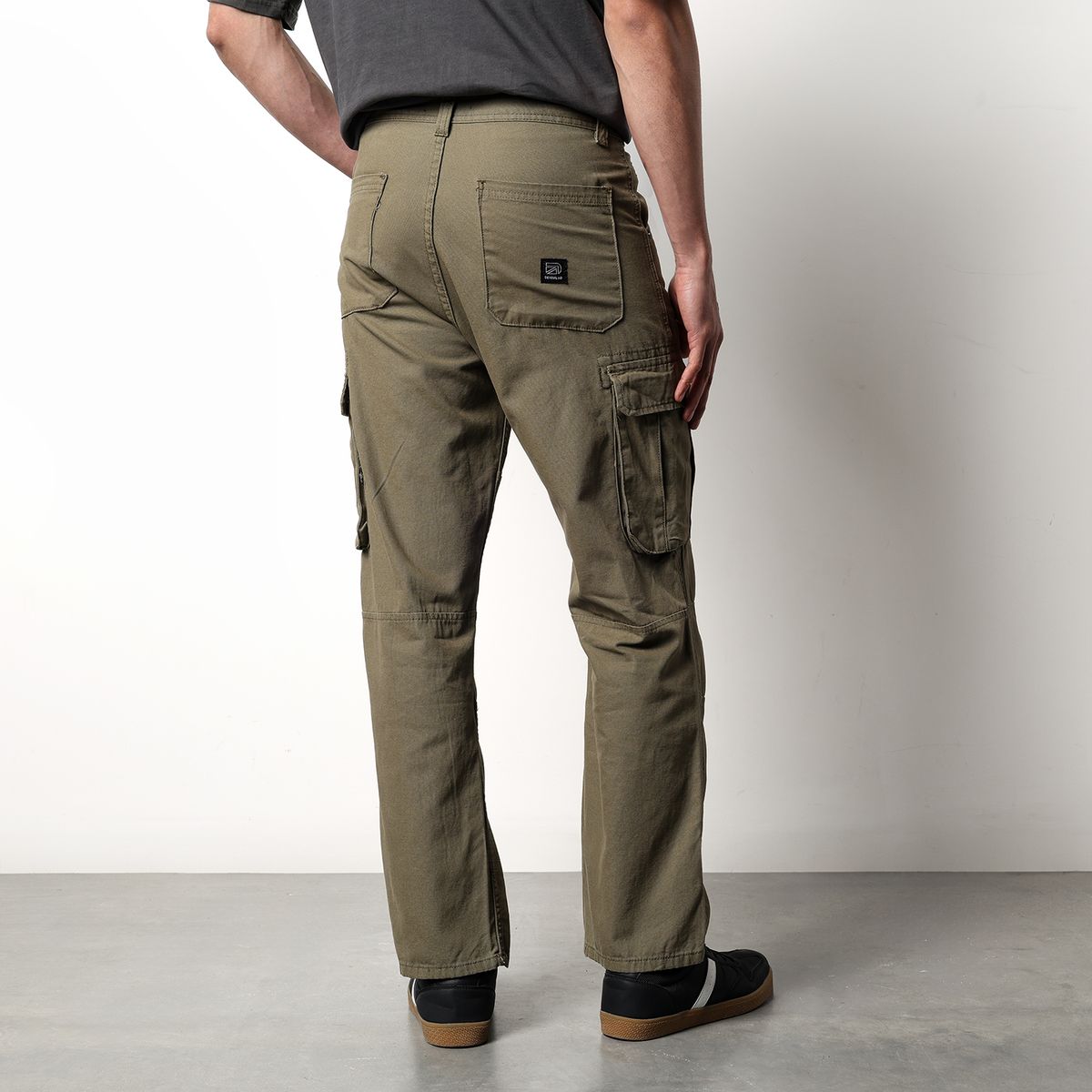 DENIMLAB - Pantalón cargo Hombre Baggy de Algodón Denimlab