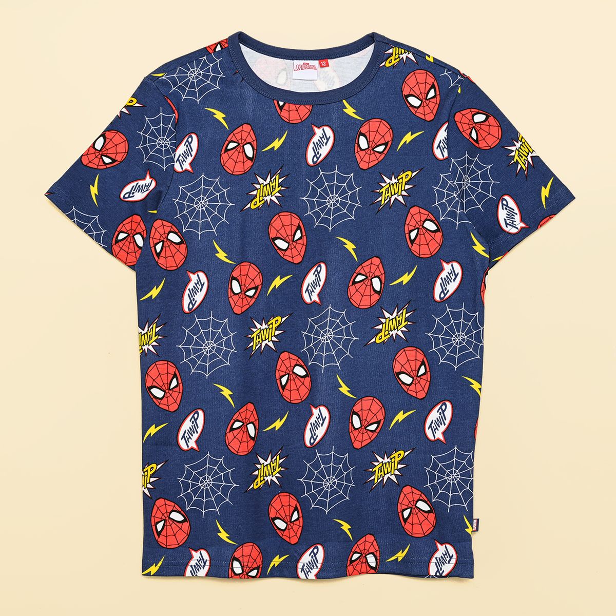 SPIDER MAN - Pijama Cintura elásticada para Niño 2 piezas Spiderman de Algodón 