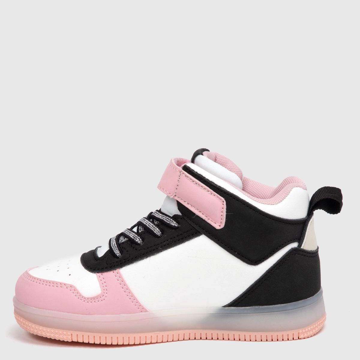 BARBIE - Tenis con luces L Tall K Br Barbie Niña con Velcro