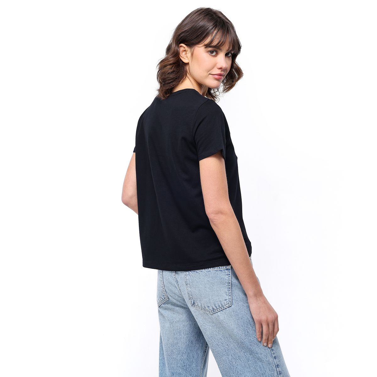 BASEMENT - Camiseta Mujer Manga corta de Algodón Basement