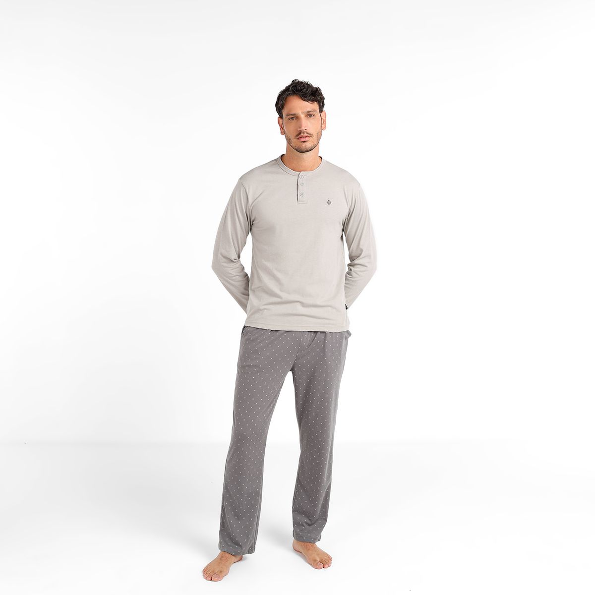 NEWPORT - Pijama Hombre Largo Manga larga de Algodón NEWPORT