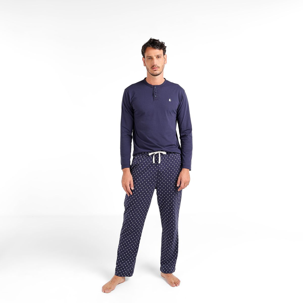 NEWPORT - Pijama Hombre Largo Manga larga de Algodón NEWPORT