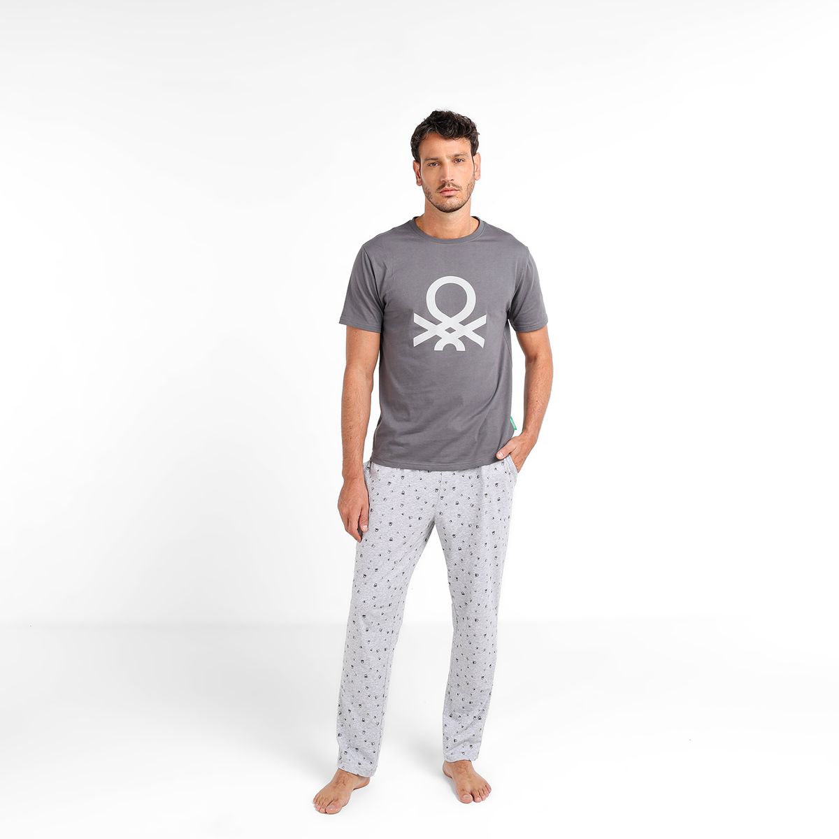 BENETTON - Pijama Hombre Corto Manga corta de Algodón BENETTON