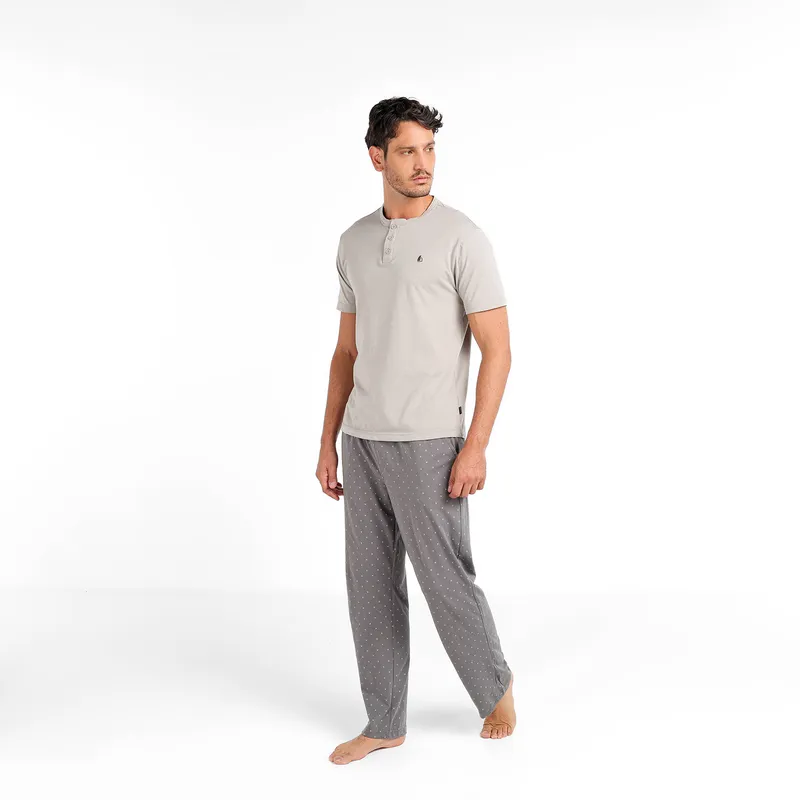 NEWPORT - Pijama Hombre Corto Manga corta de Algodón NEWPORT