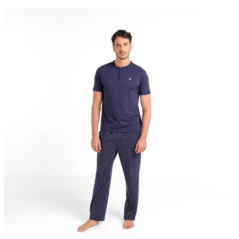 NEWPORT - Pijama Hombre Corto Manga corta de Algodón NEWPORT