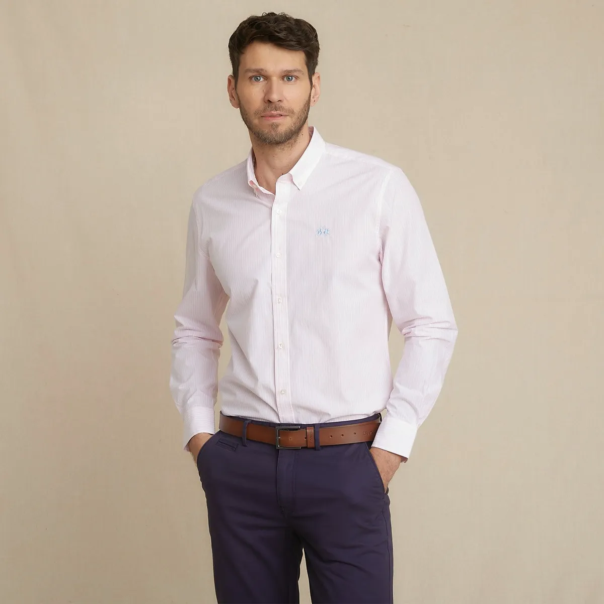 LA MARTINA - Camisa Hombre Manga larga Classic fit La Martina 