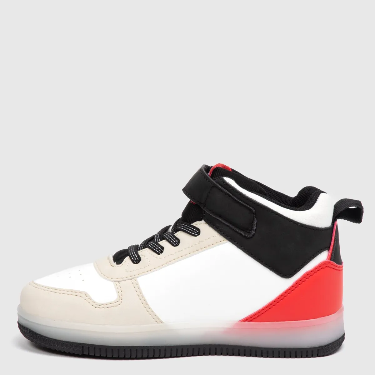 DISNEY - Tenis con luces L Tall K Mk Mickey Mouse Disney Niño con Velcro Negro