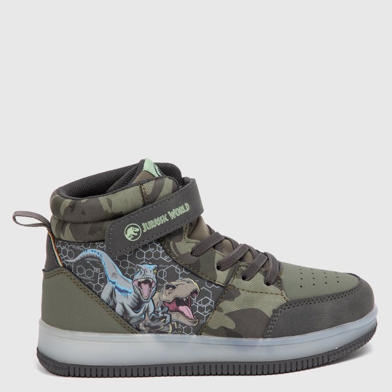 JURASSIC WORLD - Tenis con luces L Tall K Ju Jurassic World Niño con Velcro