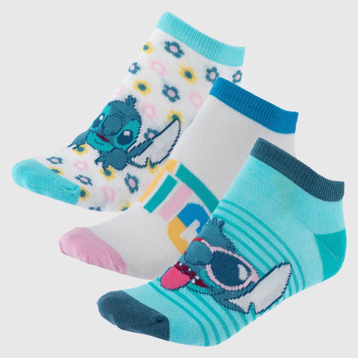 DISNEY - Medias Mujer Corto Pack de 3 Disney