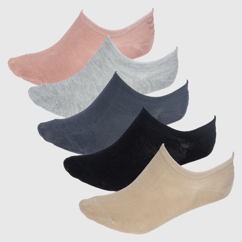 BLU - Medias Mujer Invisible Pack de 5 Blu