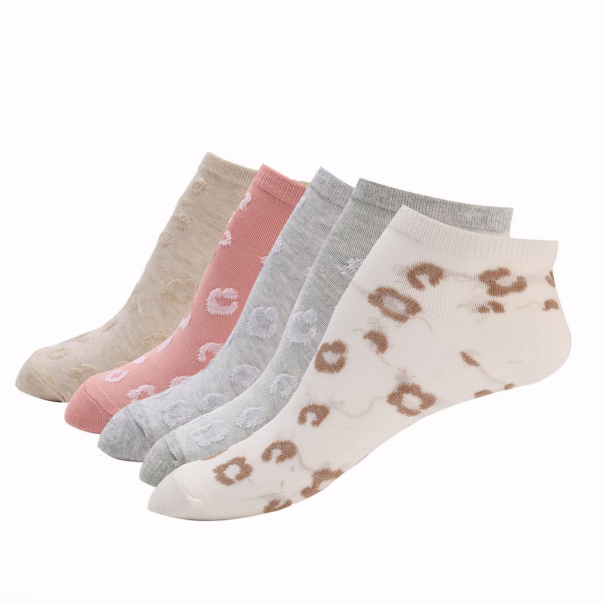 BLU - Medias Mujer Corto Pack de 5 Blu