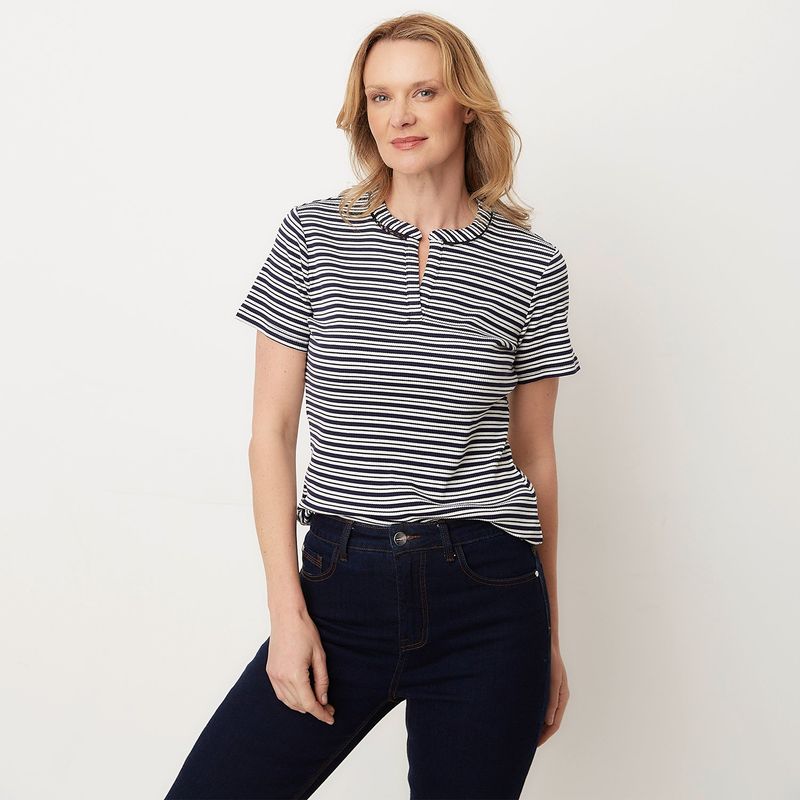 NEWPORT - Camiseta Mujer Manga corta de Algodón Newport